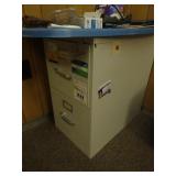 2-Drawer File Cabinet with Contents