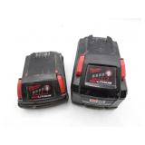 Lot of 2 Milwaukee M18 Batteries - Tested/Works