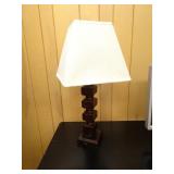 Wooden 27' Table Lamp with Shade