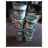 Lot of 7 Airseal 33 Duct Sealant Buckets - Some