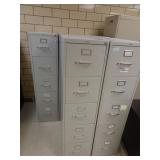 Lot of 5 Matching Hon 5-Drawer File Cabinets - 2