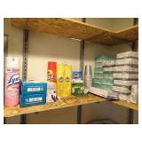Contents of Shelf - Cleaning products & related