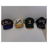 Lot of 4 Packers Hats