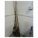 Large Assortment of Fishing Rods / Reels