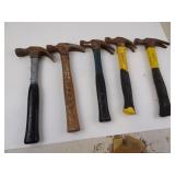 Lot of 5 Hammers