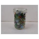 Kerr Jar full of Glass Marbles