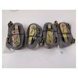 Four US Cargo E-Track Ratchet Straps