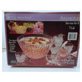 Vintage Anchor Hocking Punch Bowl Set
