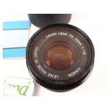 Canon FD 50mm 1.8 Portrait Lens