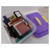 Box full of Ink Stamps