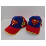 Lot of 2 Jeff Gordan Superman Hats