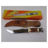 Compass Hunting Knife with Sheath