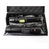 Set of New Rechargeable Flashlights