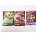 Lot of 3 Pokemon Holo Rare Cards - Chesnaught V