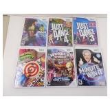 Lot of 6 Nintendo Wii Games