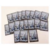 Lot of 20 MTG Snow Covered Islands Land Cards