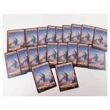 Lot of 20 MTG Snow Covered Mountains Land Cards