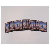 Lot of 20 MTG Snow Covered Mountains Land Cards