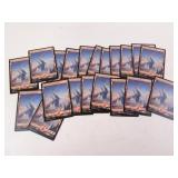Lot of 20 MTG Snow Covered Mountains Land Cards