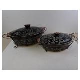 Set of Temp-tations Tara Floral Lace Black Oval