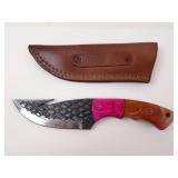 MHS Cutlery Steel Skinning Knife in Sheath -
