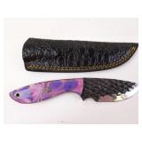 MHS Cutlery Diamond Pattern Steel Knife with
