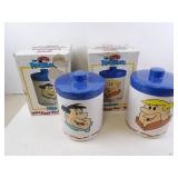 Pair of The Flintstones Fred & Barney Ceramic