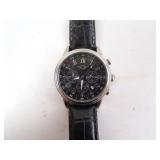 Invicta Mens Quartz Movement Watch with Leather
