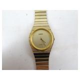 Omega 14k Gold-Electroplate Quartz Movement