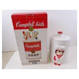 Lot of 2 Campbells Soup Ceramic Cookie Jars