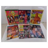 Lot of 6 Vintage WWF Wrestling Magazines