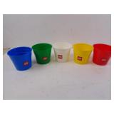 Lot of 5 LEGO Mini Buckets