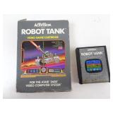 Vintage Atari 2600 Robot Tank Cartridge with Box