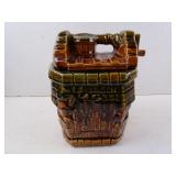 Vintage McCoy Lidded Well Shaped Cookie Jar