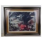 Train Crash Art Print by Iran Darroudi 1949 in