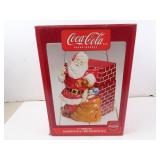 Coca-Cola 11" Santa Ceramic Cookie Jar in Box
