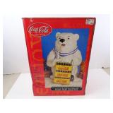 Coca-Cola 12.5" Ceramic Polar Bear with Bottles