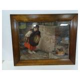 Vintage "Babys First Adventure" Lithograph Print