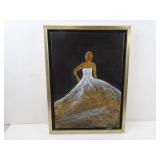 "Bride" By Stephane Fontaine 3D Painting in Frame