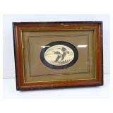 Canadian Geese Faux Scrimshaw Framed Art by