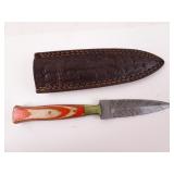 MHS Cutlery Double-Edged Boot Knife in Sheath -