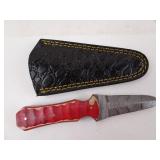 MHS Cutlery Unique Style Rounded Damascus Blade