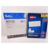 Lot of New Address Label Printer Sheets