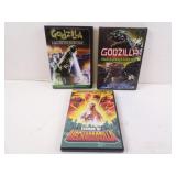 Lot of 3 Godzilla DVDs