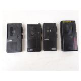 Four Microcassette Recorders
