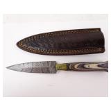 MHS Cutlery Double-Edged Boot Knife in Sheath -