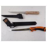 Two Fillet Knives - Masterforce and Guidesman