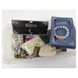 Lot of Misc. Costume Jewelry in Bin
