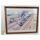 Chicago Northwestern Railroad Framed Print by Gil
