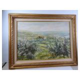 Landscape Painting By F. Saverio Thodei in Frame